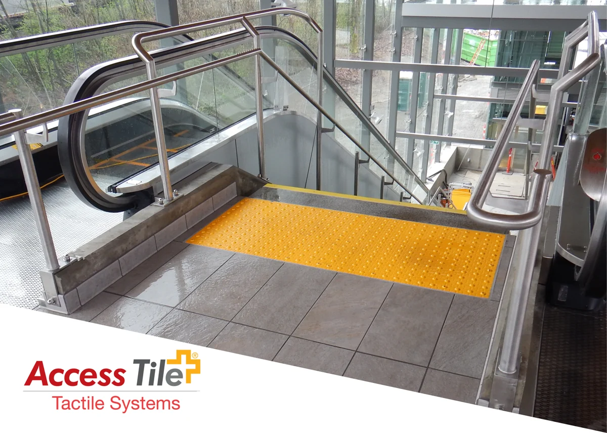 Access Tile Surface Mount Detectable Warning Mat - 3' x 5' - Image 10