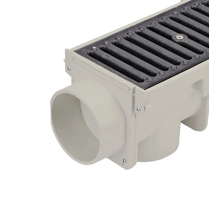 Driveway Trench Drain Kit - Commercial Grade - H20 Load Rating - Iron Grate - 48" Long Channel - Image 4