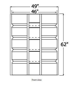 Egress Window Well - Wellcraft 2062 - 49"W x 62"H x 37.5"D - Sandstone - Image 6