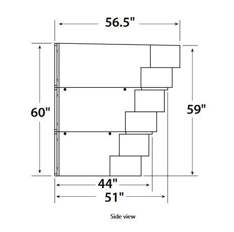 Egress Window Well - Wellcraft 6700 - 76.5"W x 60"H x 56.5"D - Granite Gray - Image 5