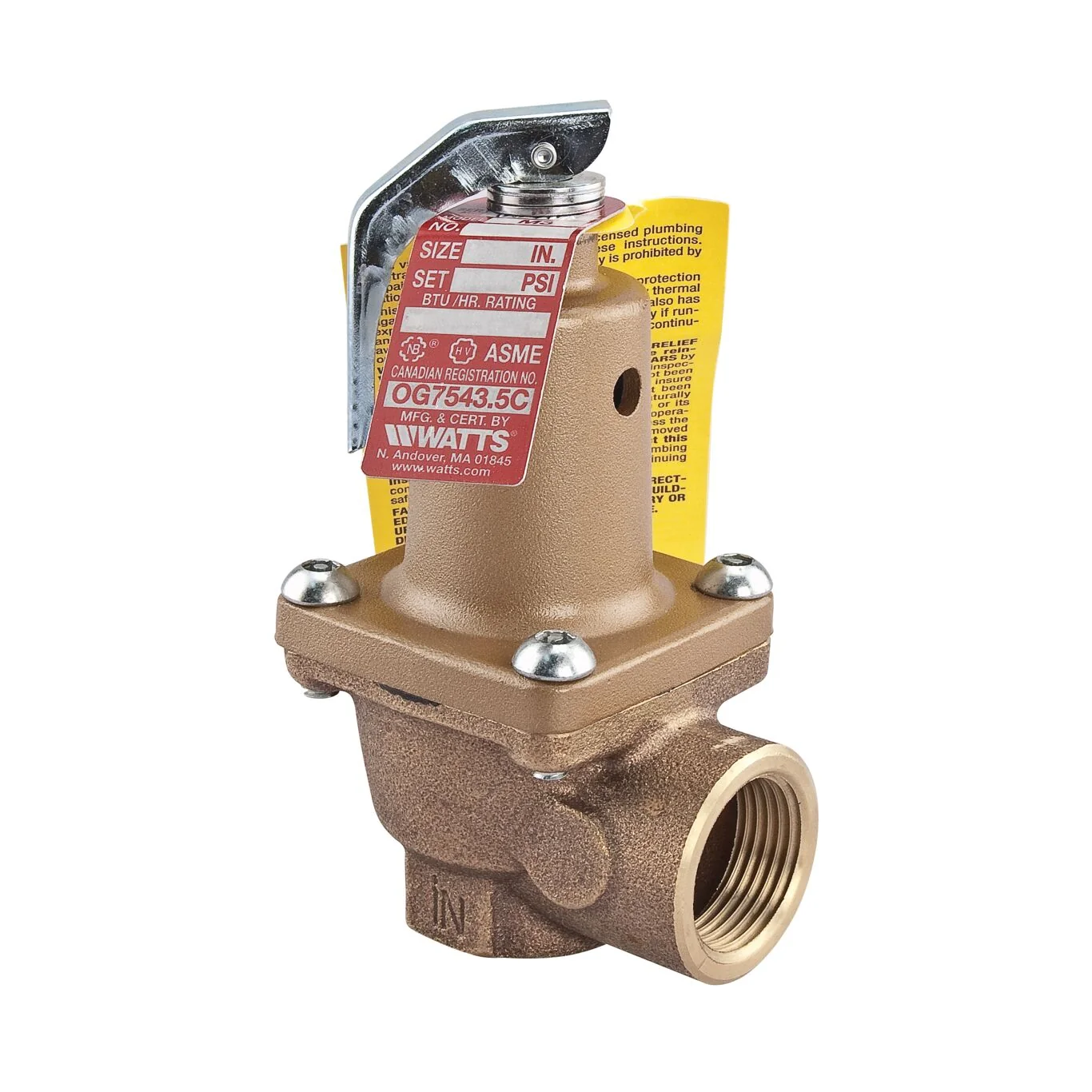 Watts 174A-080 1 1/4 - Part of the 174A Series