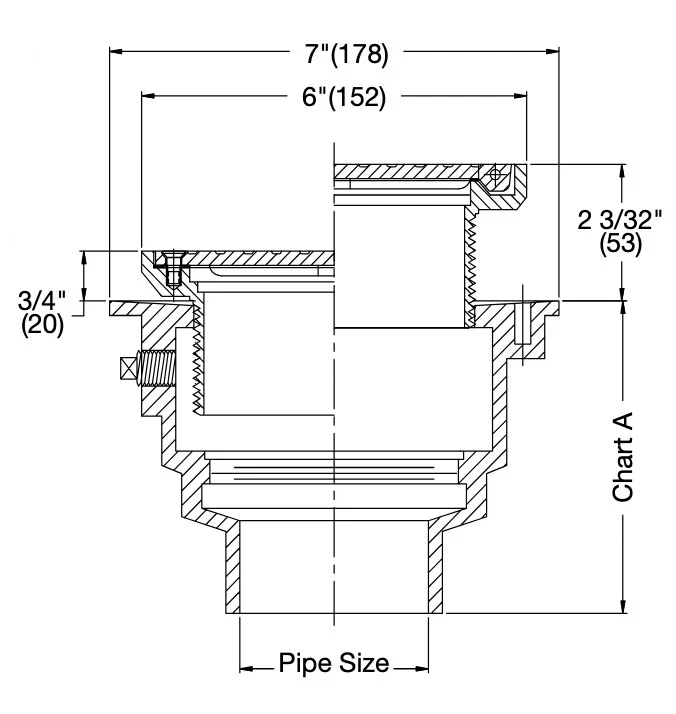 Watts - FD-200-VS - Floor Drain with Square Hinged Solid Cover - Image 2