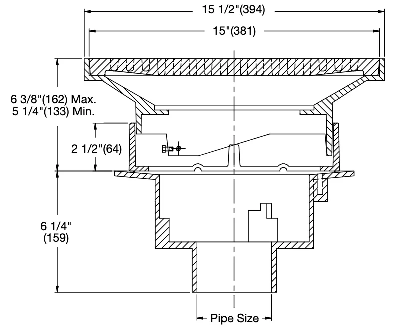 Watts - FD-360 - Area Drain with 15 in. Round Adjustable Top - Image 2