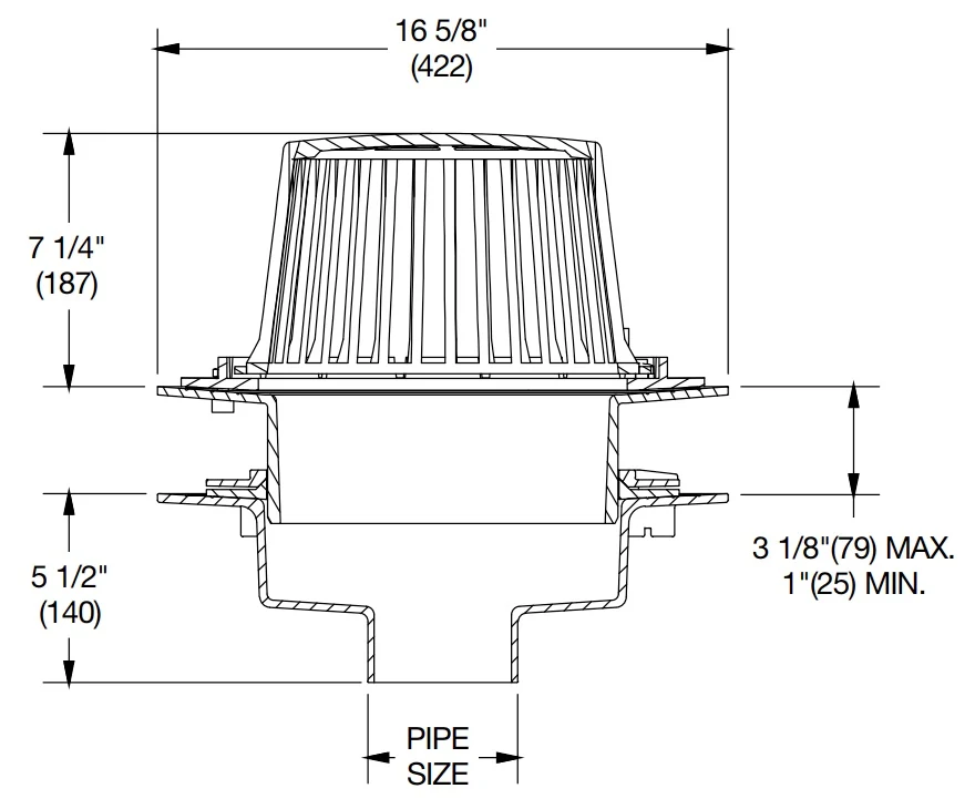 Watts - RD-300-AC - Adjustable Extension Compression Seal Roof Drain - Image 2