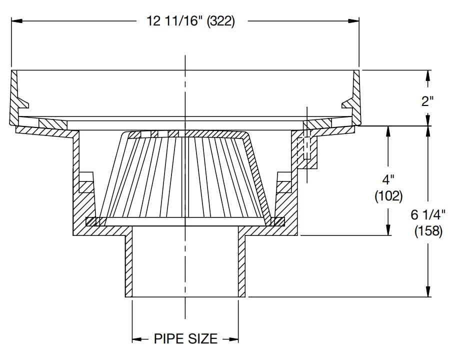 Watts - RD-400 - Deck Receptor Drain - Image 2