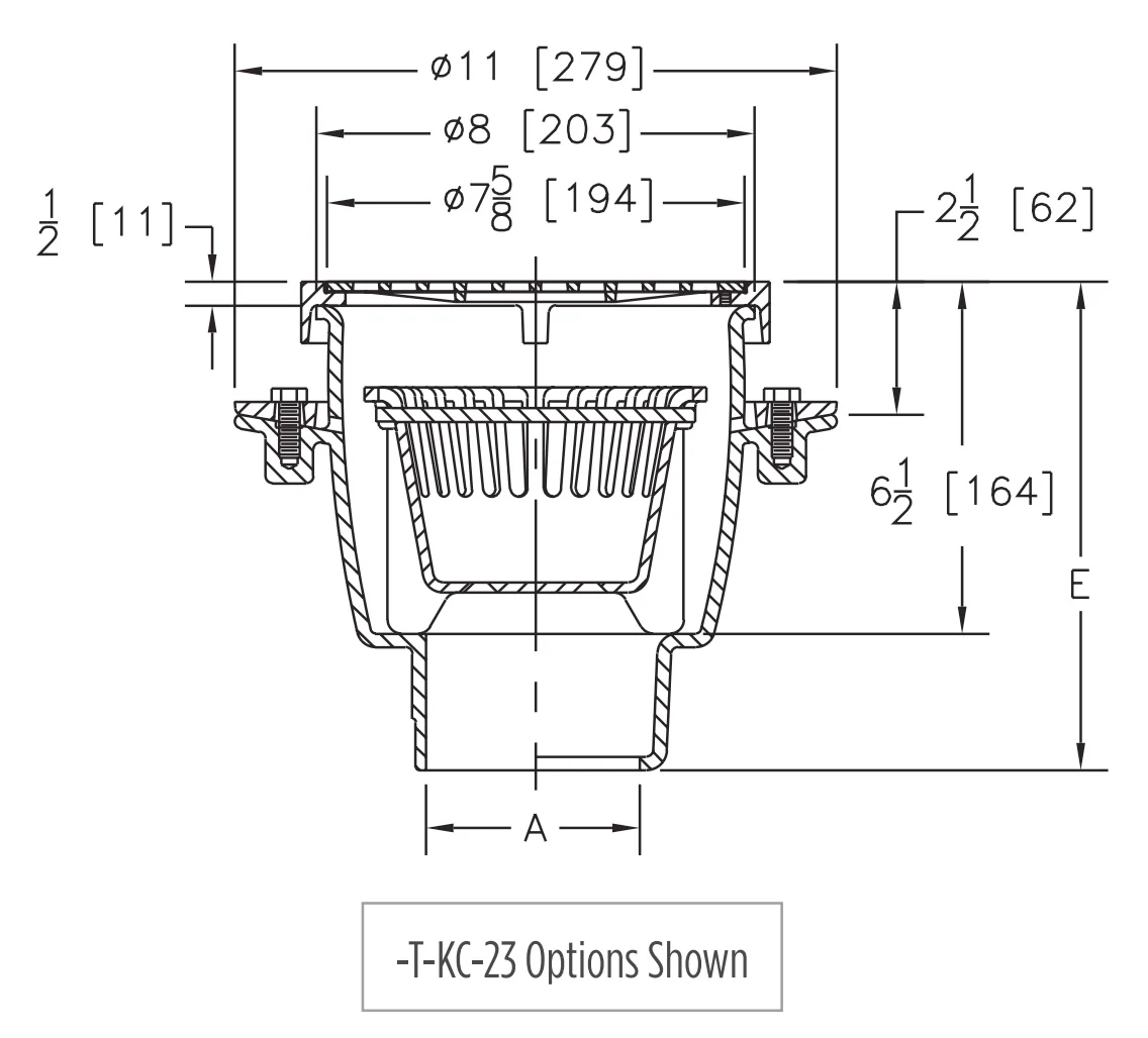 Zurn Z1960 - 8" Sani-Flor Receptor 6" Sump Depth - Image 3