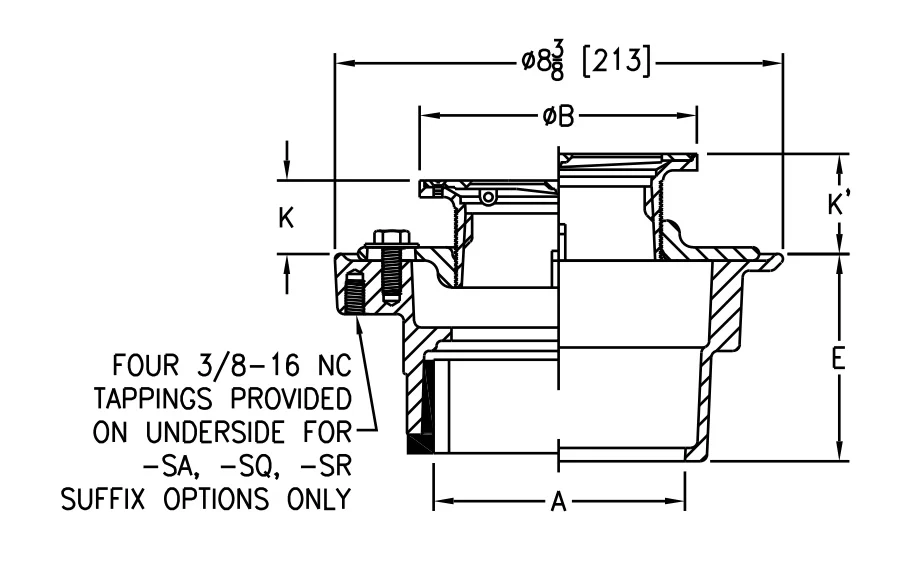 Zurn Z415C - Body Assembly with “Type C” Strainer - Image 2