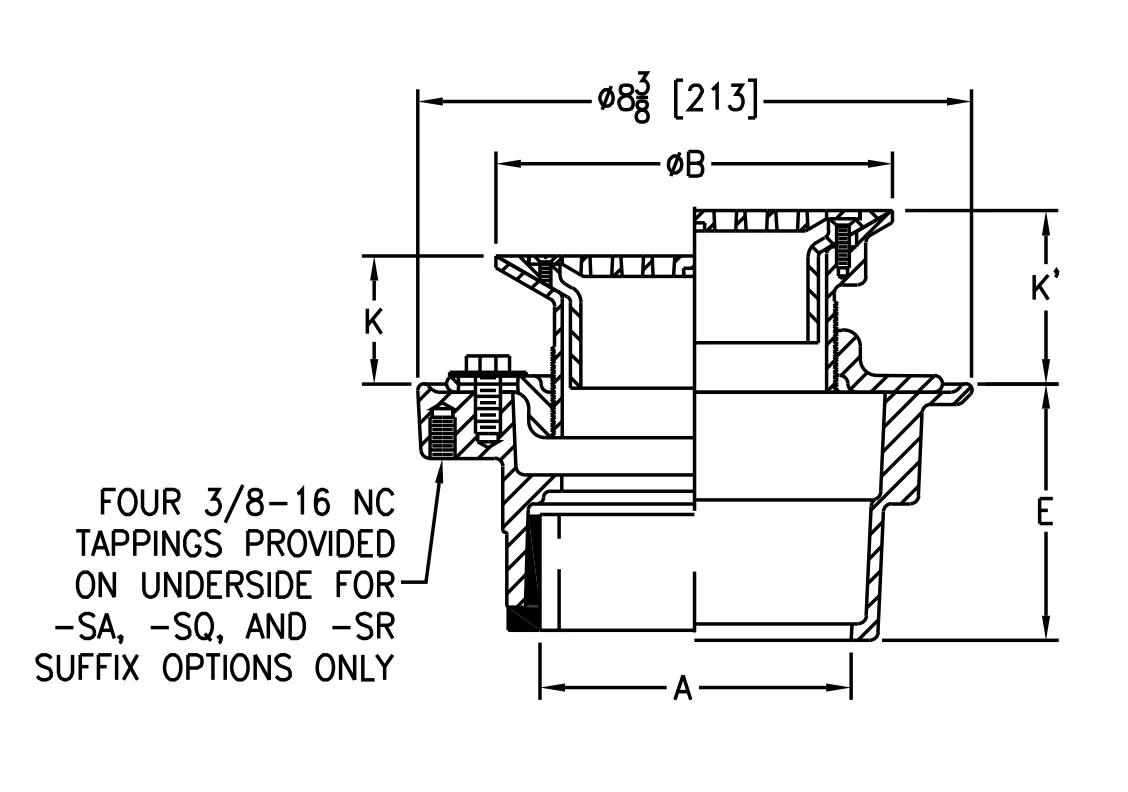 Zurn Z415H - Body Assembly with “Type H” Strainer - Image 2